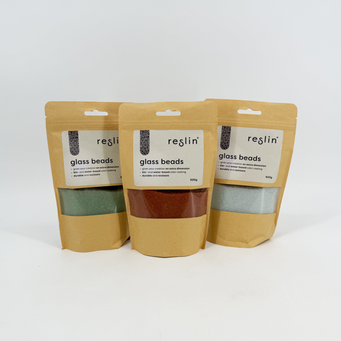 Reslin glassbeads