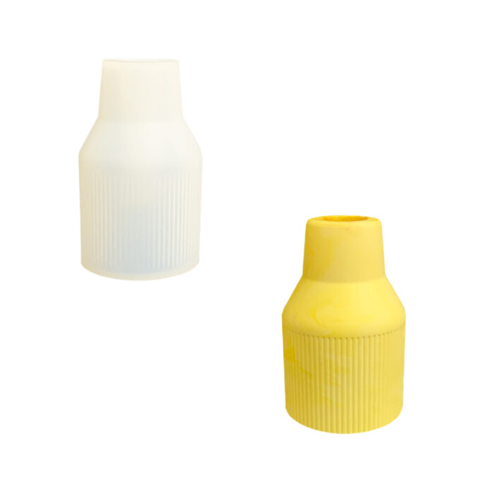 Silikonform für gießen eine Blumenvase in Jesmonite , Stil 2