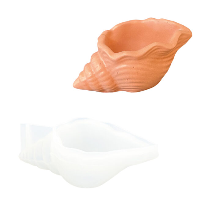 Silikonform für gießen ein Muschelornament in Jesmonite