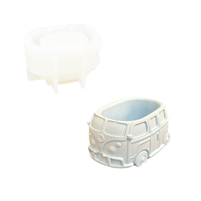 Stampo in silicone per realizzare un vaso da fiori a forma di autobus " Jesmonite "