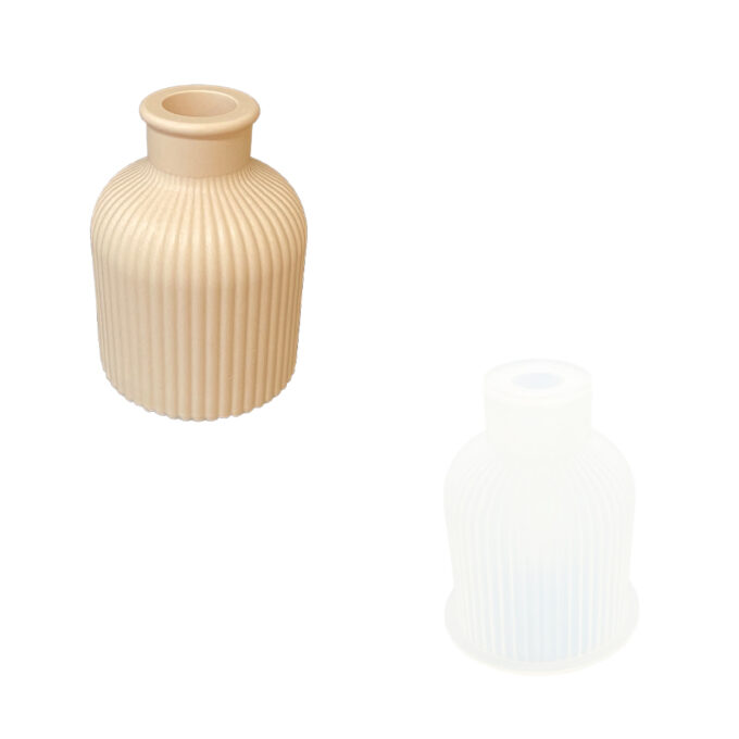 Stampo in silicone per realizzare un vaso da fiori in Jesmonite
