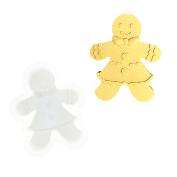 Silikonform für gießen A Jesmonite Lebkuchenmädchen-Dekoration