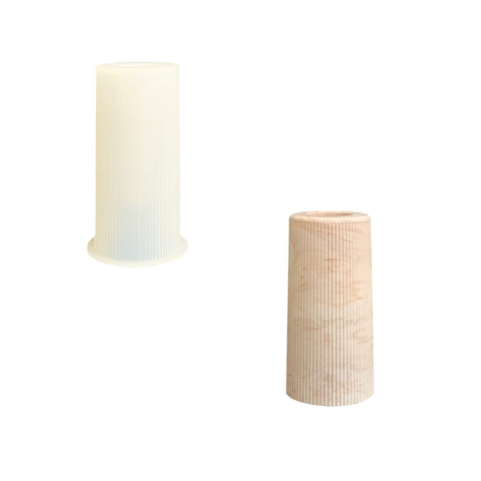 Stampo in silicone per realizzare un piccolo vaso da fiori in Jesmonite