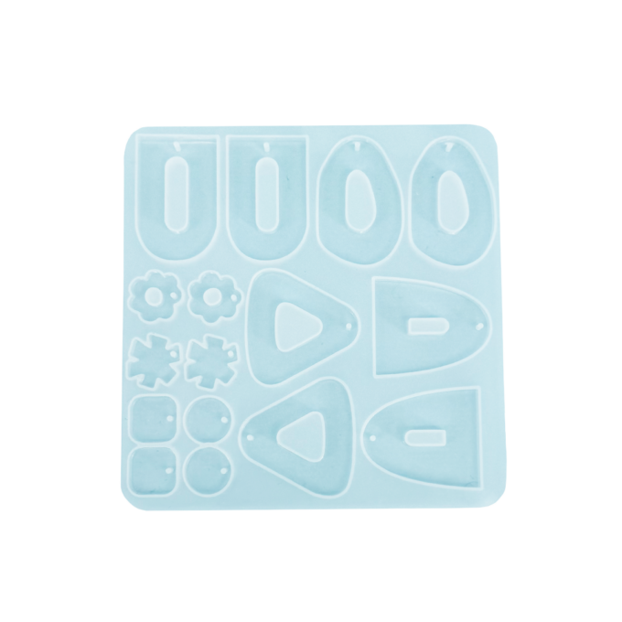 Silicone mould for casting tropical-style earrings in Reslin