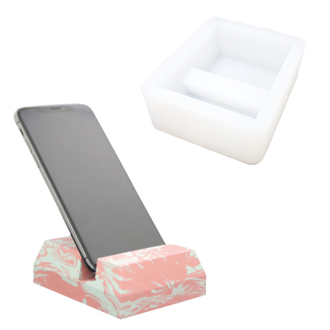 Stampo in silicone per realizzare un supporto per telefono " Jesmonite "