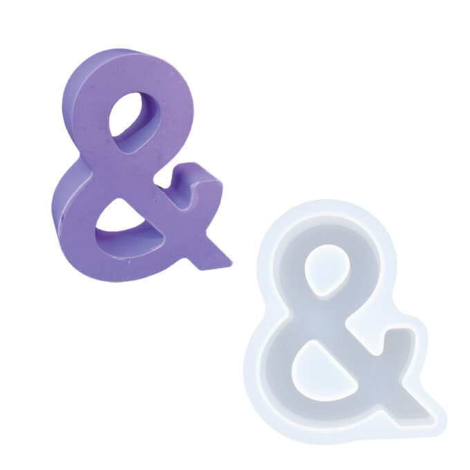 Silicone mould for casting a decorative symbol in Jesmonite