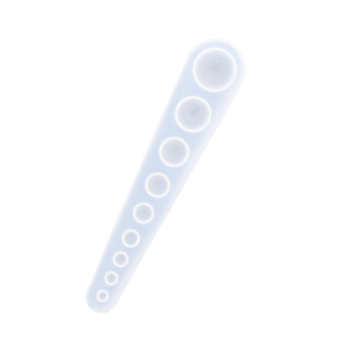 Silicone mould for casting Jesmonite half circle shapes