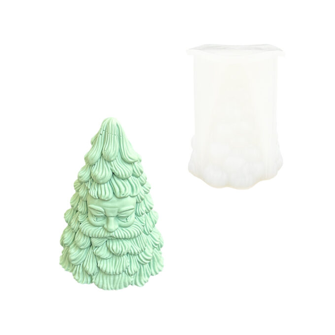Silikonform für gießen ein bärtiger Jesmonite Weihnachtsmann-Dekoration