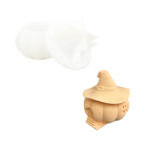 Stampo in silicone per realizzare una zucca “ Jesmonite ” con decorazione a forma di cappello