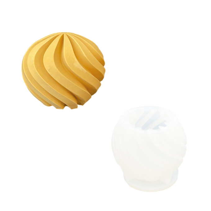 Silikonform für gießen A Jesmonite rotierende Kugel