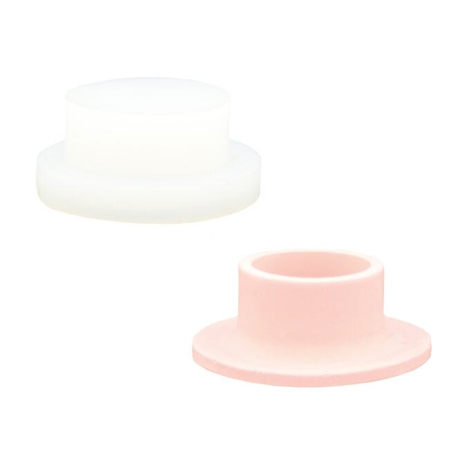 Moule en silicone pour couler un court Jesmonite bougeoir
