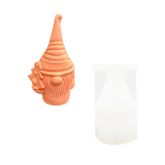 Silikonform für gießen A Jesmonite Weihnachtsmann mit Weihnachtsbaum