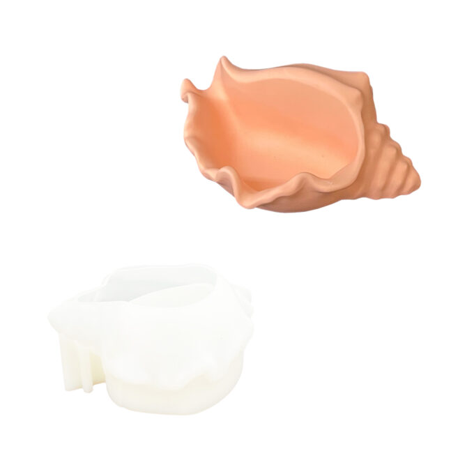 Silikonform für gießen A Jesmonite Dekoration aus nördlichen Hornmuscheln