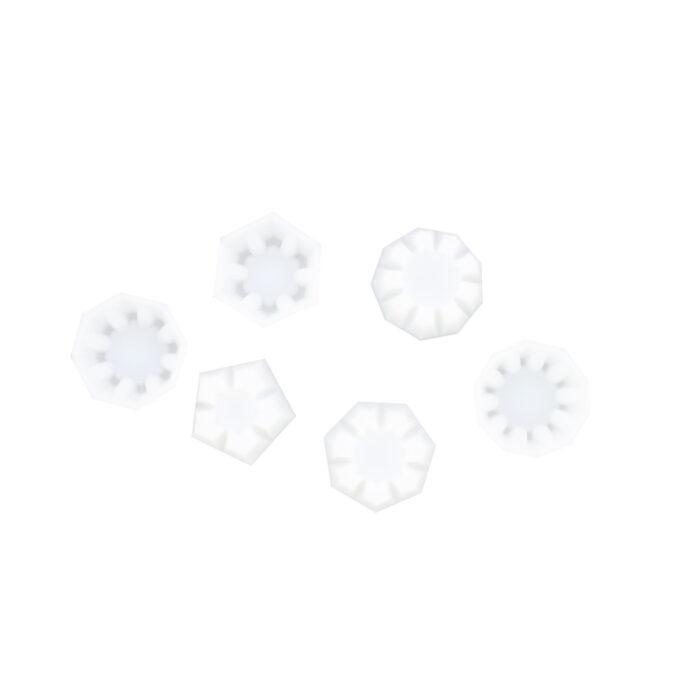 Set of 6 silicone slot cups for mixing and pouring Jesmonite