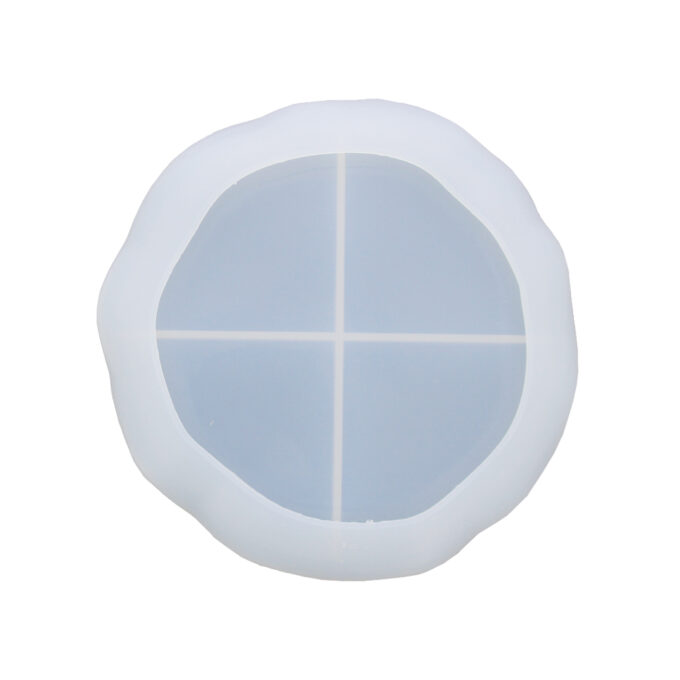 Silicone mould for casting an irregular bowl in Jesmonite or Reslin