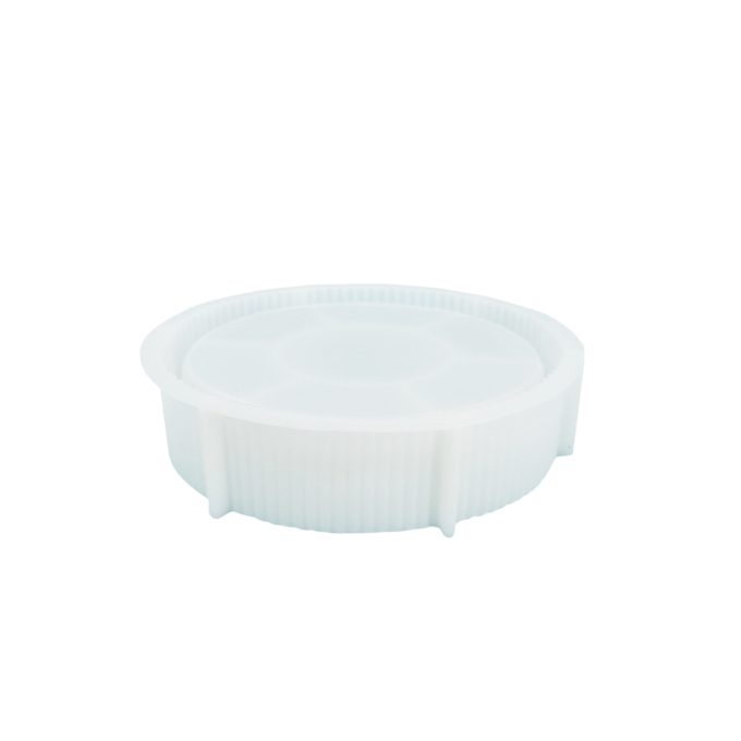 Silicone mould for casting a medium round bowl in Reslin casting material