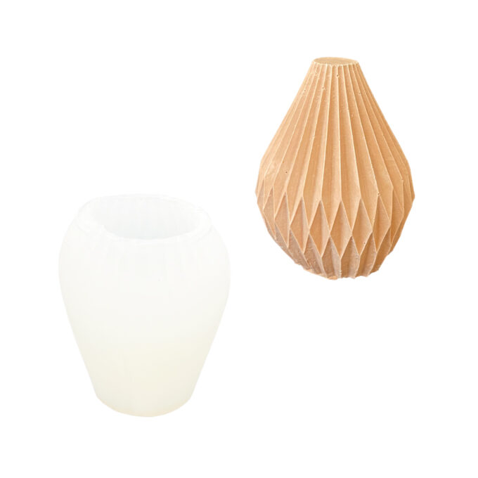 Moule en silicone pour le moulage d'une forme géométrique Jesmonite décoration en forme de poire