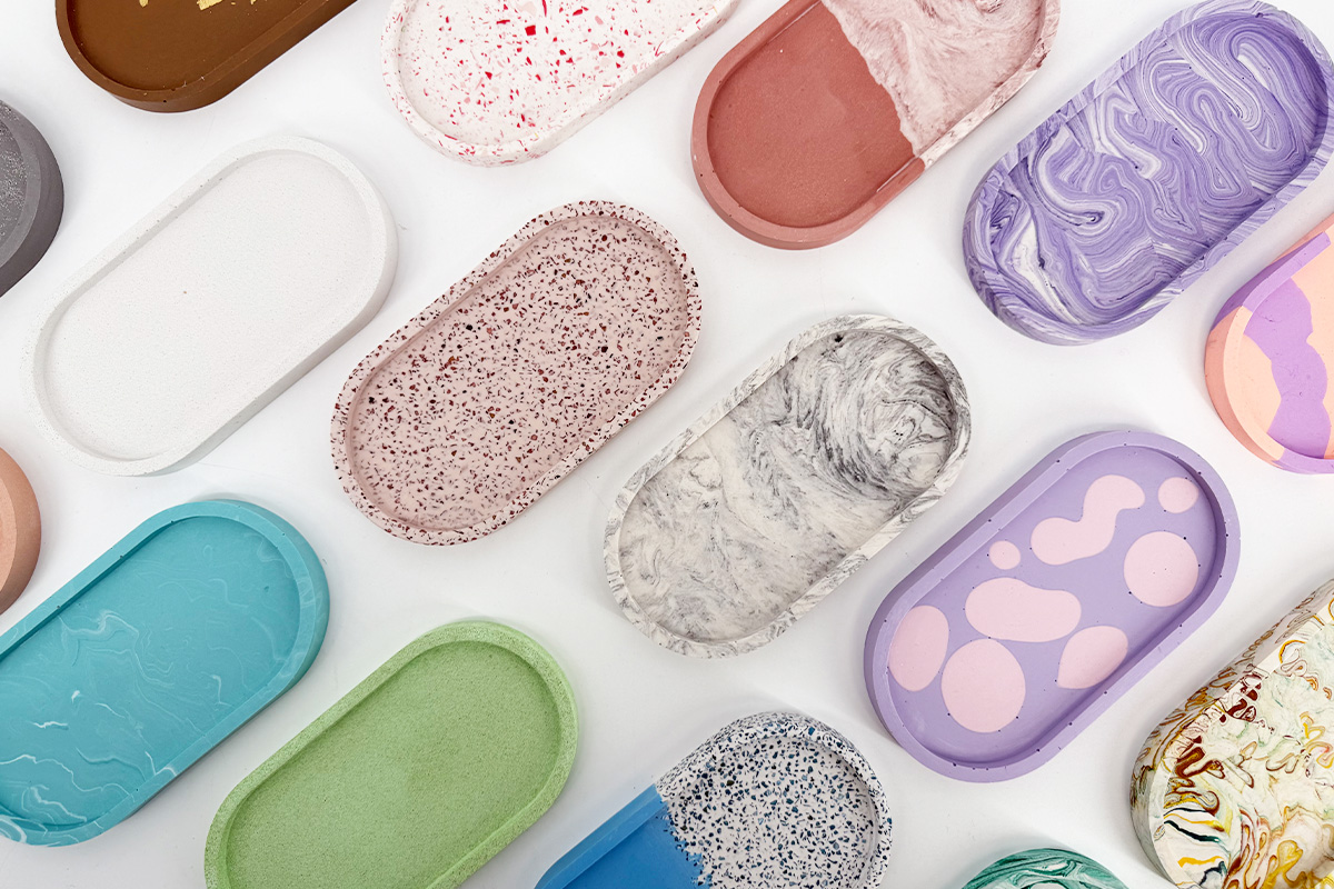 Come colorare il Jesmonite®: pigmenti, consigli ed effetti