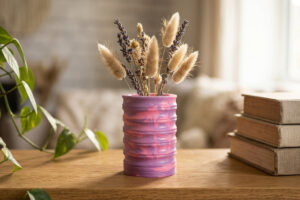 Sealed Jesmonite homeware with a satin finish