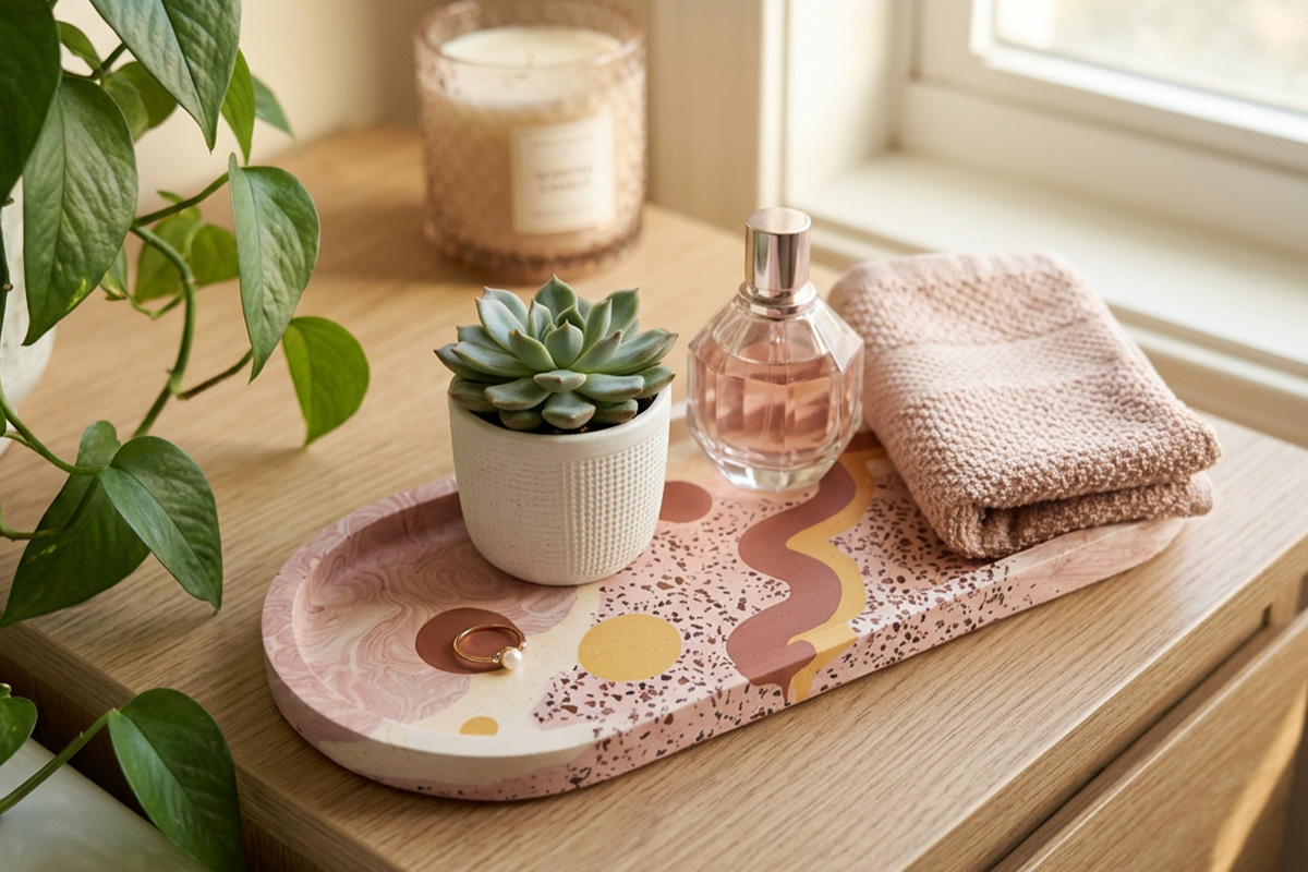 How to Make a Jesmonite® Tray: Easy Beginners Guide